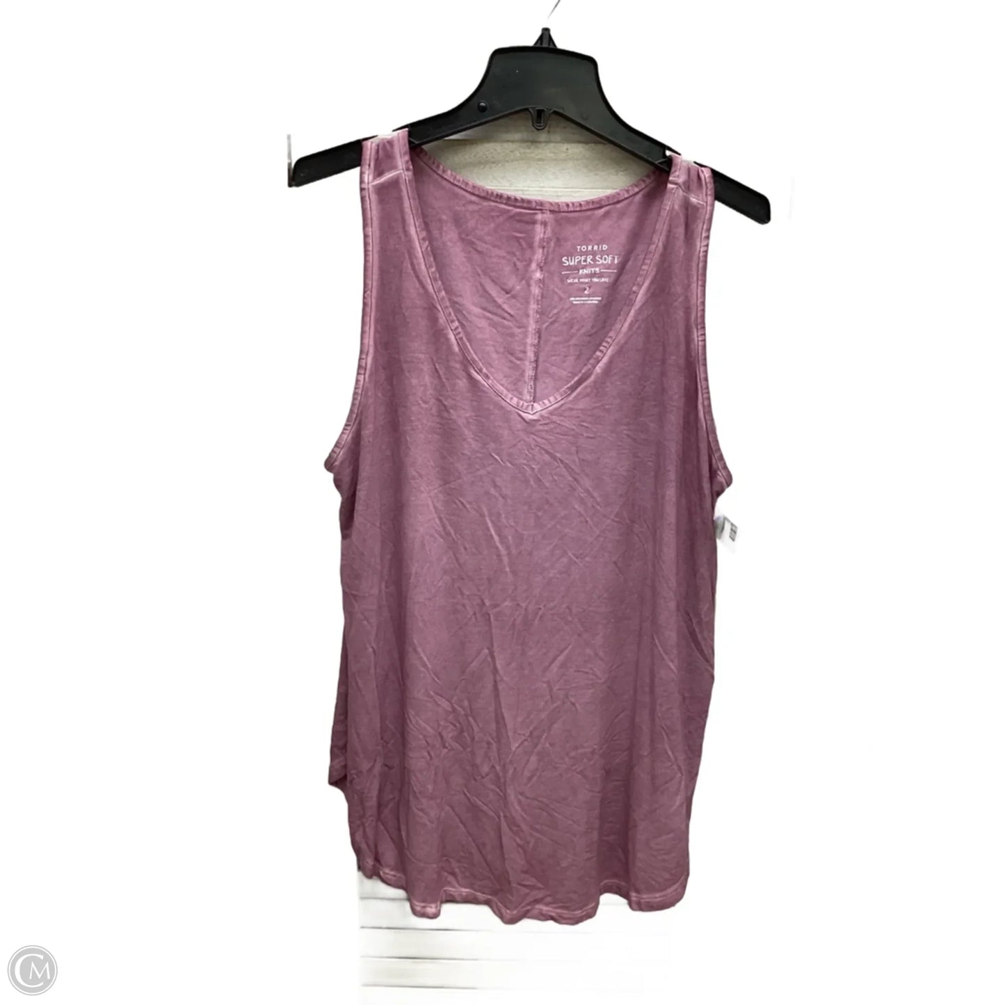 Top Sleeveless By Torrid In Purple, Size: 2x