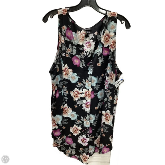 Top Sleeveless By Torrid In Floral Print, Size: 2x