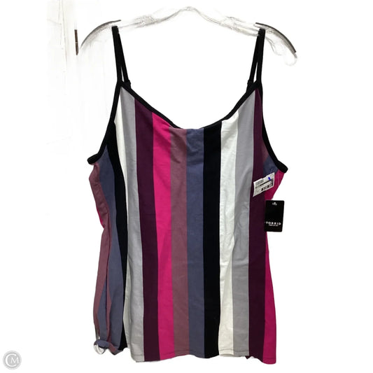 Top Sleeveless By Torrid In Multi-colored, Size: 4x