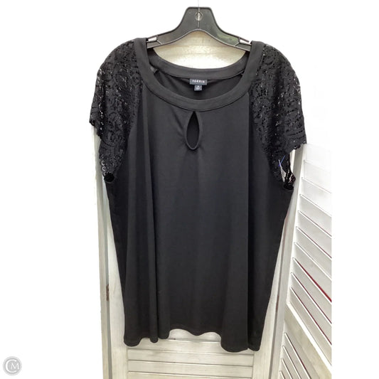 Top Short Sleeve By Torrid In Black, Size: 3x