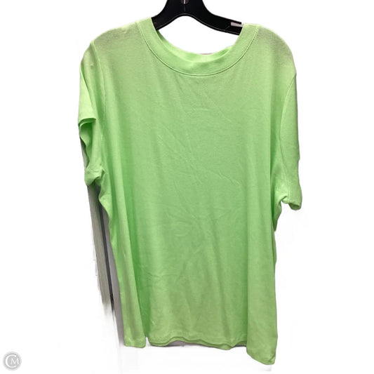 Top Short Sleeve By A New Day In Green, Size: 3x