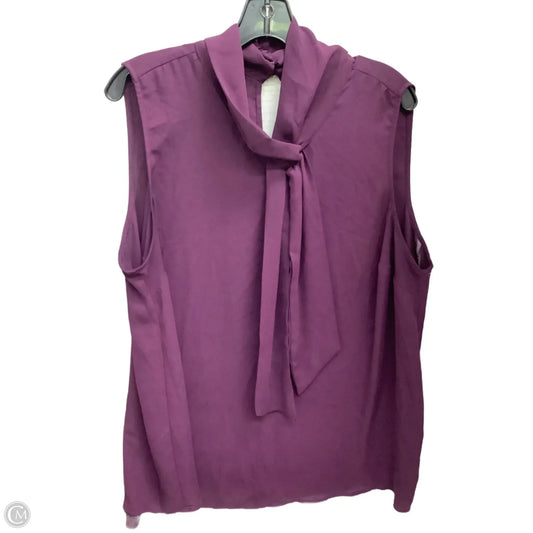 Top Sleeveless By Torrid In Purple, Size: 1x
