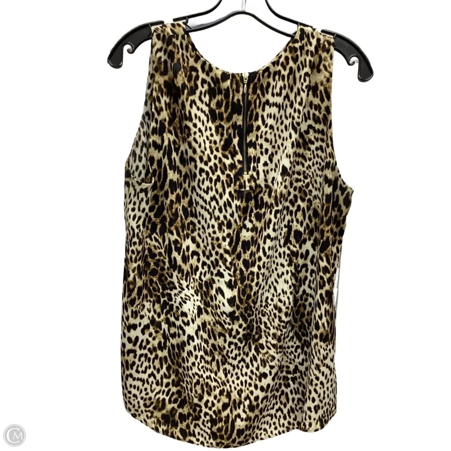 Top Sleeveless By Chicos In Animal Print, Size: M