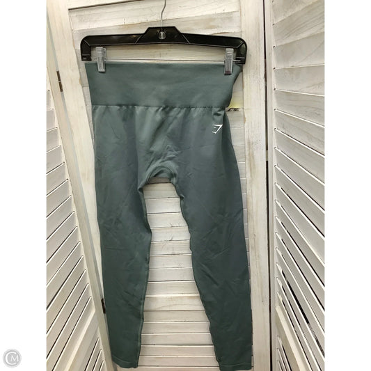 Athletic Leggings By Gym Shark In Green, Size: M