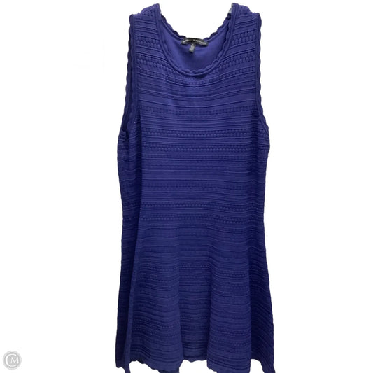 Dress Casual Midi By White House Black Market In Navy, Size: L