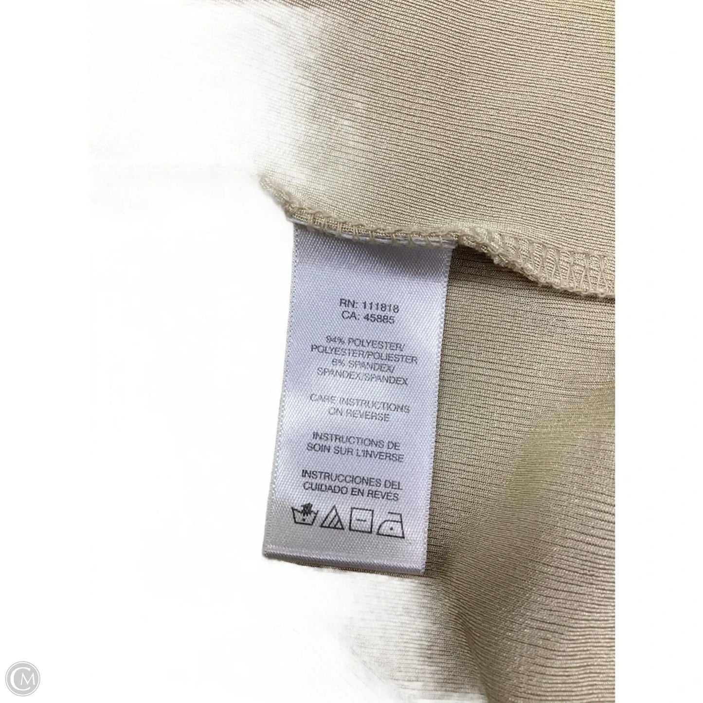 Top Sleeveless Designer By Michael Kors In Gold, Size: 3x