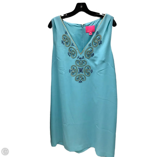 Dress Designer By Lilly Pulitzer In Blue, Size: 16
