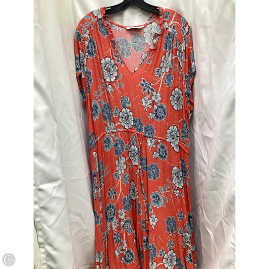 Dress Casual Maxi By Sonoma In Floral Print, Size: 2x