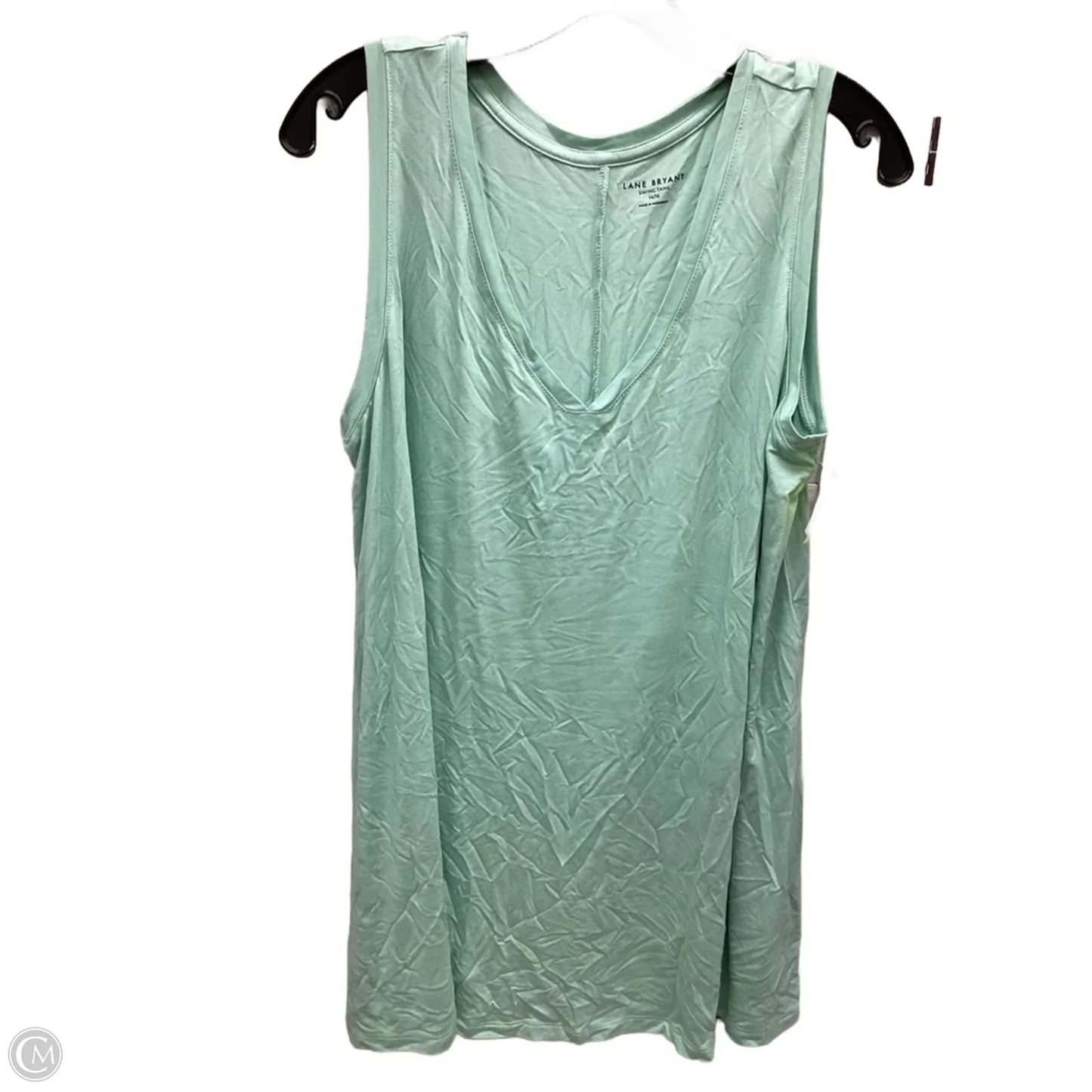 Top Sleeveless By Lane Bryant In Teal, Size: 14