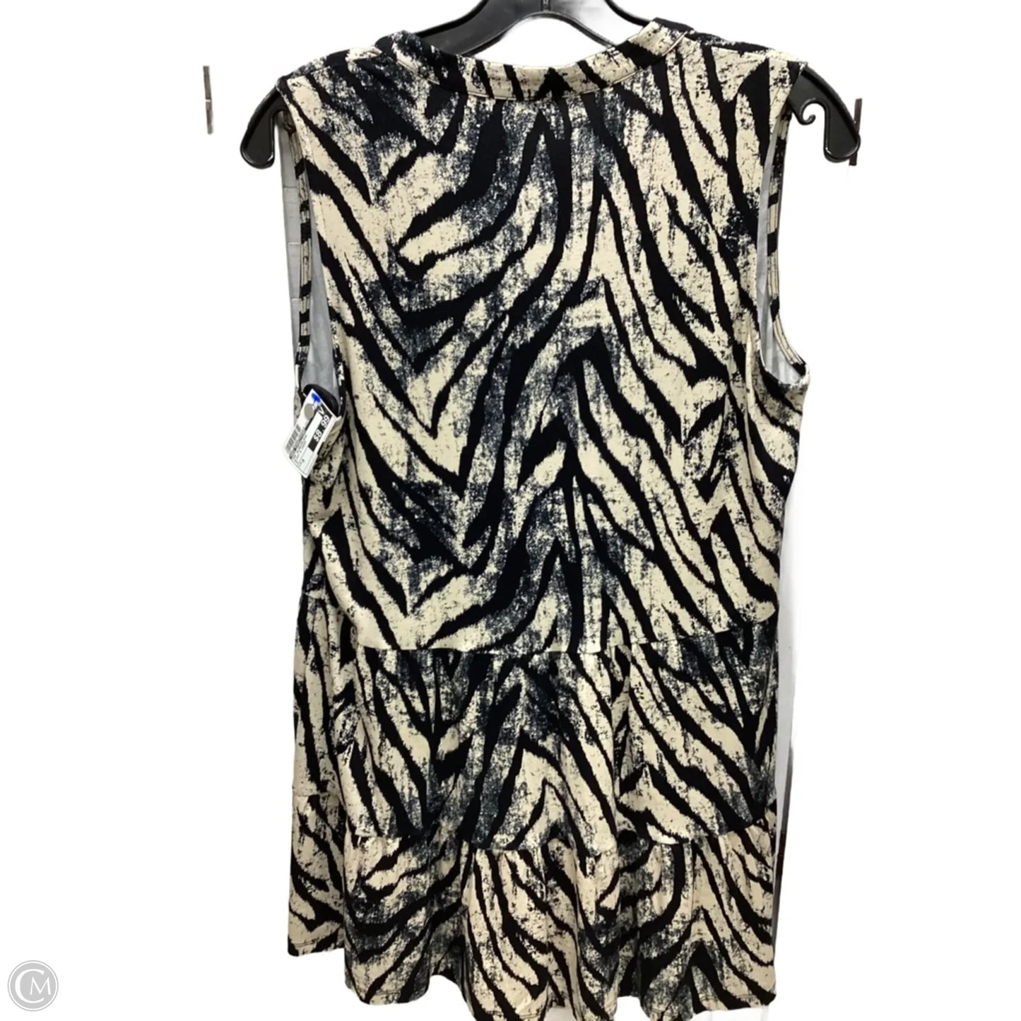 Top Sleeveless By New Directions In Black & Cream, Size: M