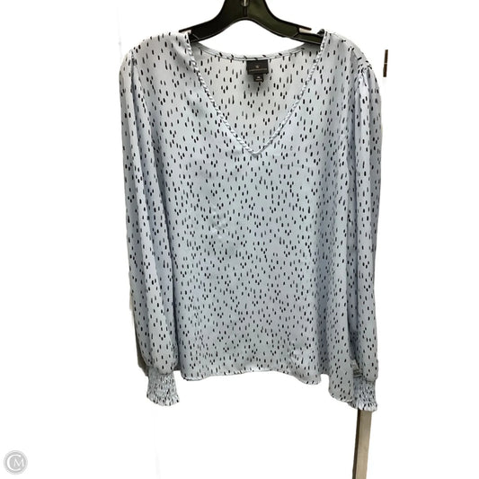 Top Long Sleeve By Worthington In Blue, Size: Xl