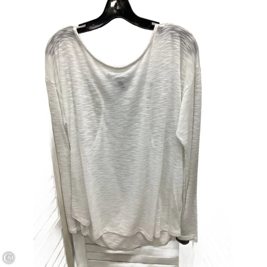 Top Long Sleeve By White House Black Market In White, Size: Xl