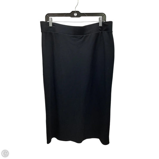 Skirt Midi By J. Jill In Black, Size: L