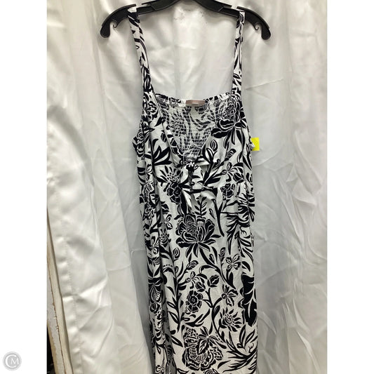 Dress Casual Maxi By Knox Rose In Black & White, Size: 1x