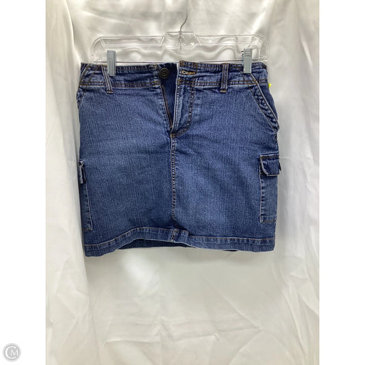 Skirt Midi By St Johns Bay In Blue Denim, Size: 8