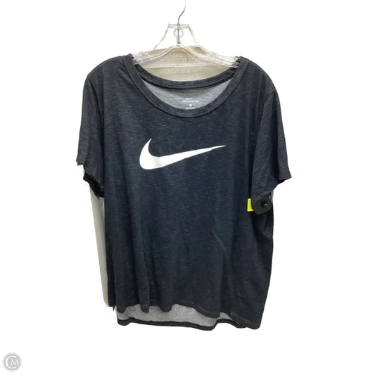 Top Short Sleeve By Nike In Black, Size: Xl
