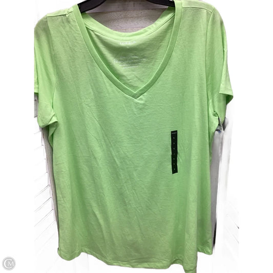 Top Short Sleeve By Torrid In Green, Size: 1x