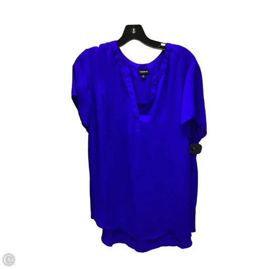 Top Short Sleeve By Torrid In Blue, Size: 2x