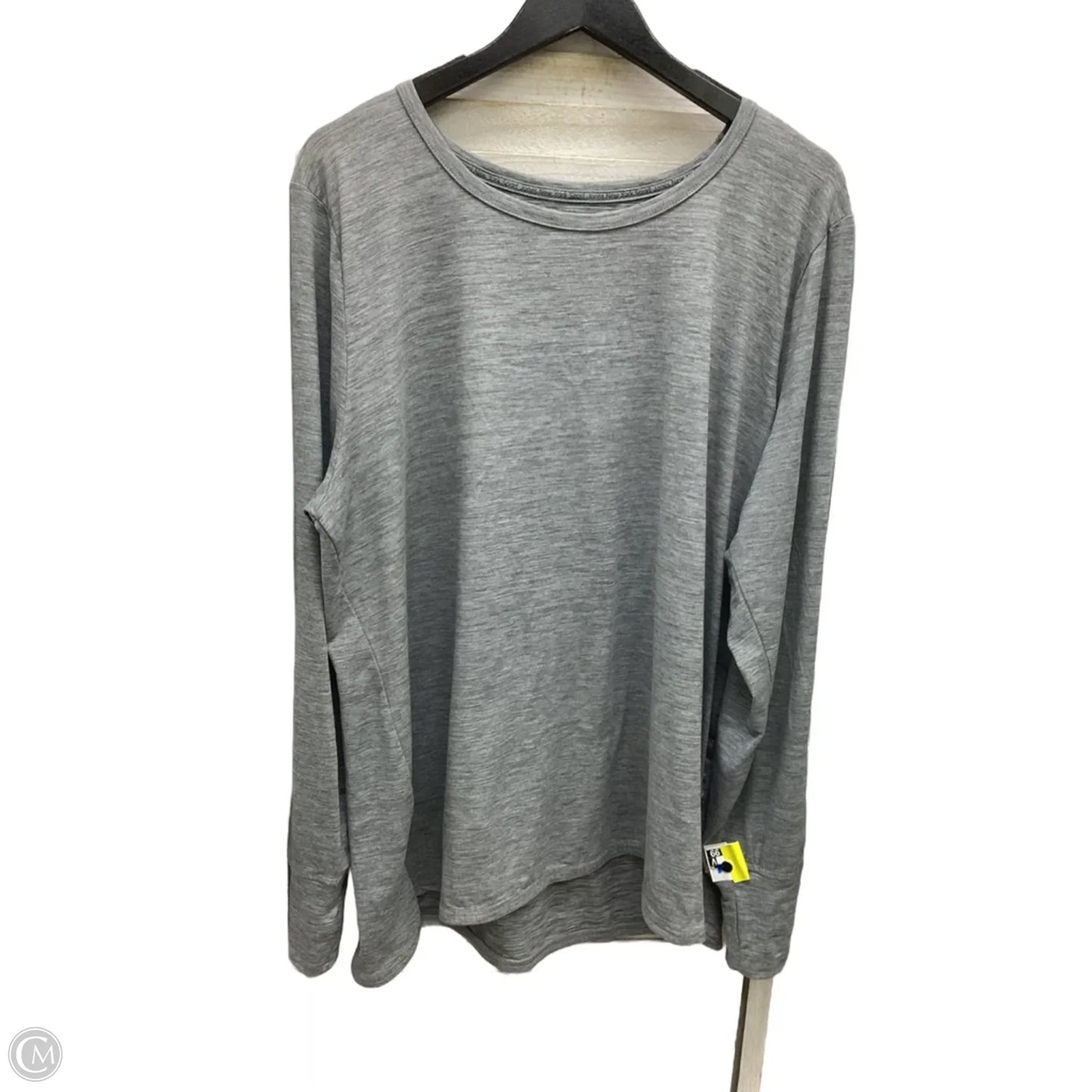 Top Long Sleeve By Jones New York In Grey, Size: 3x