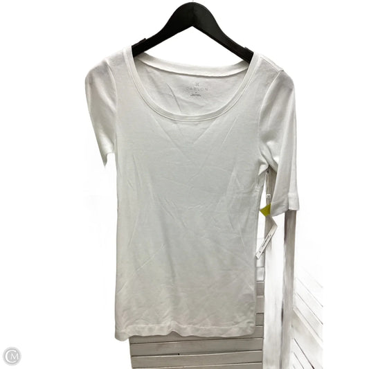 Top Short Sleeve By Caslon In White, Size: M