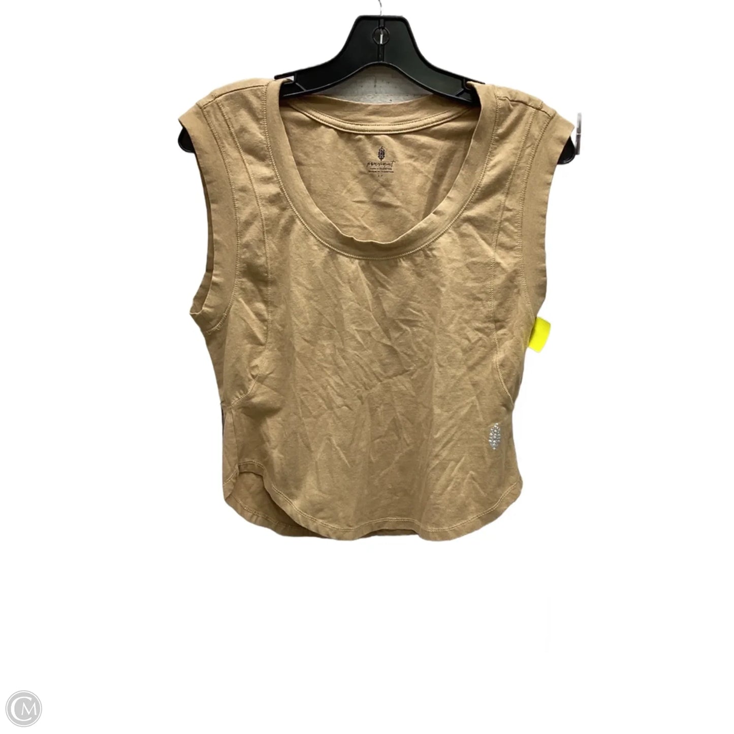 Top Short Sleeve By Free People In Tan, Size: S