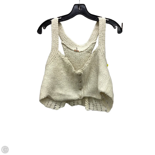 Top Sleeveless By Free People In Ivory, Size: L