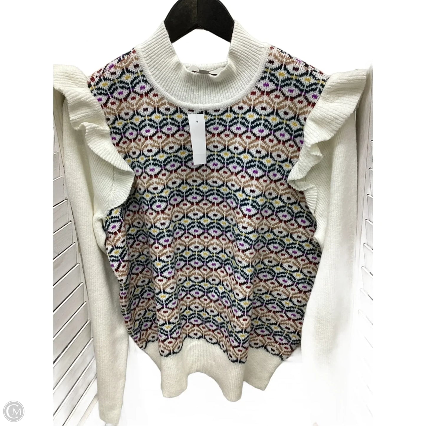 Sweater By Loft In Multi-colored, Size: Xl