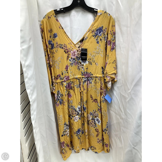 Dress Casual Midi By Torrid In Floral Print, Size: L