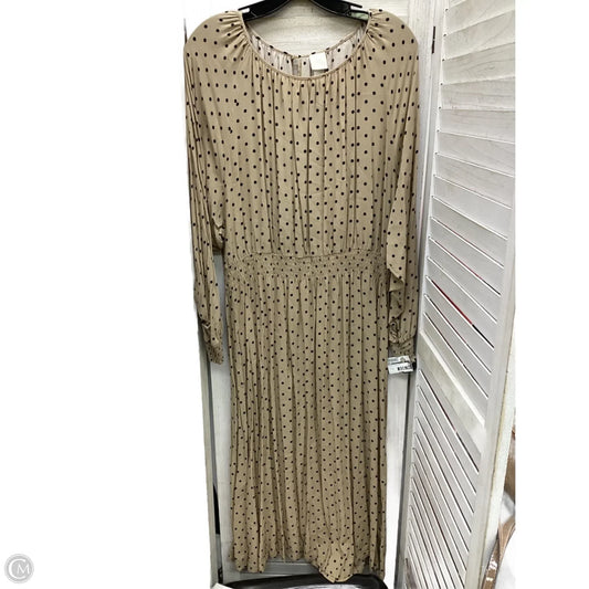 Dress Casual Maxi By H&m In Polkadot Pattern, Size: Xl
