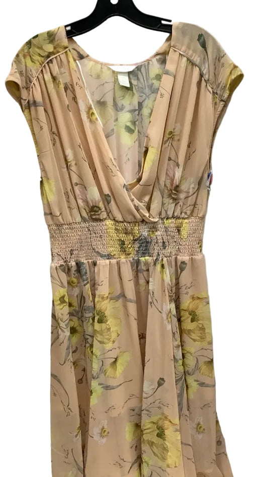 Dress Casual Maxi By H&m In Floral Print, Size: Xl
