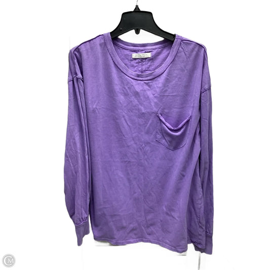 Top Long Sleeve By We The Free In Purple, Size: M