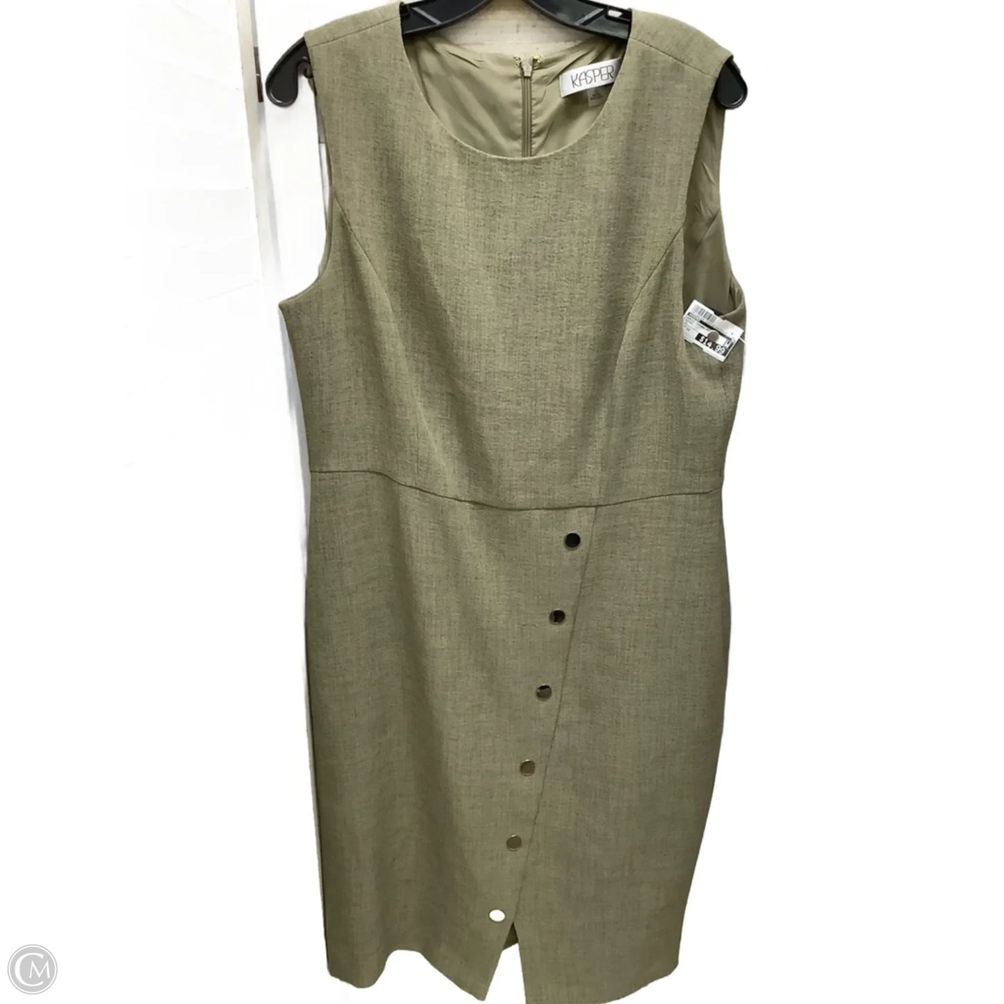 Dress Casual Midi By Kasper In Brown, Size: 12