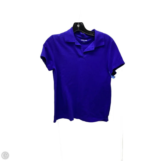 Blouse Short Sleeve By Lands End In Blue, Size: S