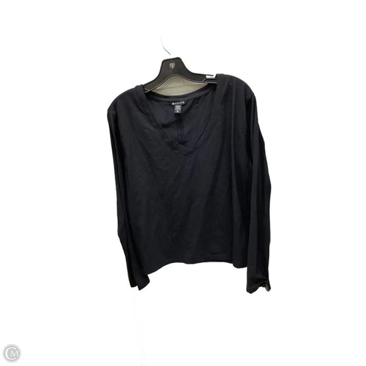 Athletic Top Long Sleeve Crewneck By Athleta In Black, Size: Xl