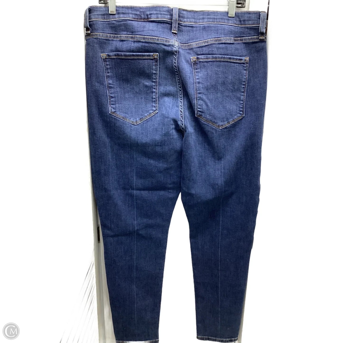 Jeans Skinny By Banana Republic In Blue Denim, Size: 12