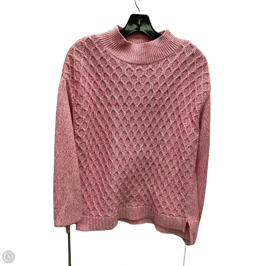 Sweater By Talbots In Pink, Size: L