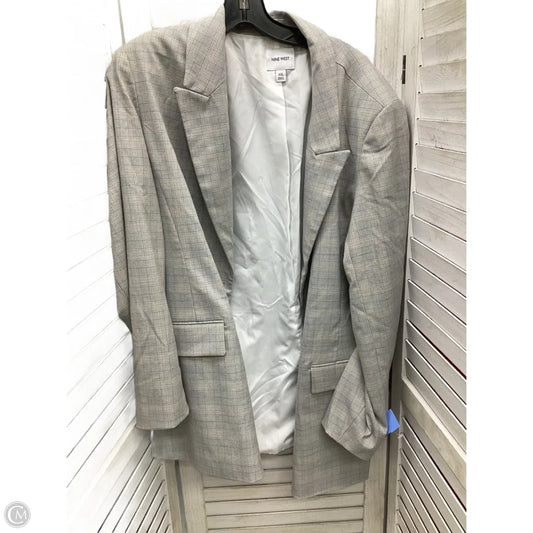 Blazer By Nine West Apparel In Plaid Pattern, Size: Xxl