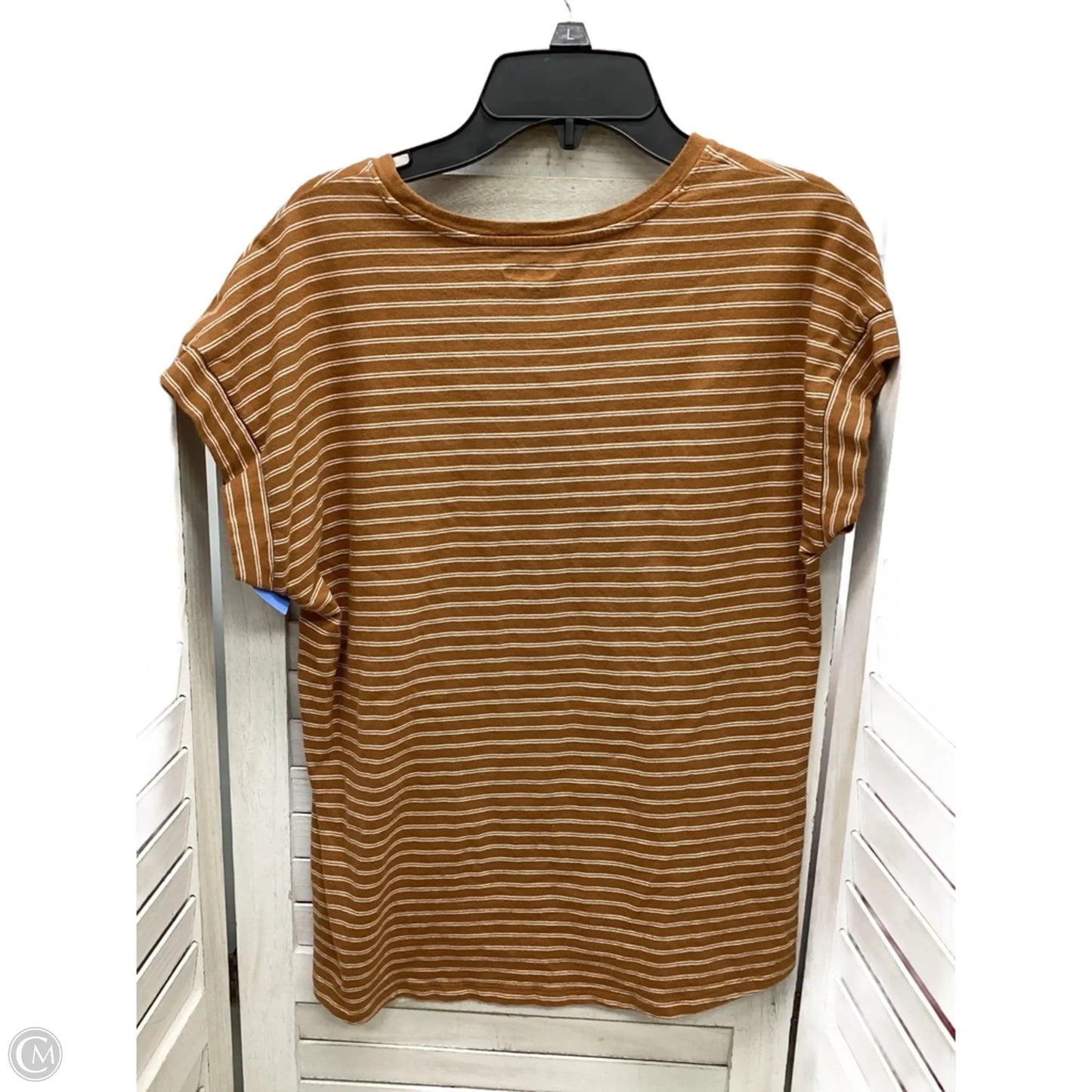 Top Short Sleeve By Old Navy In Striped Pattern, Size: M