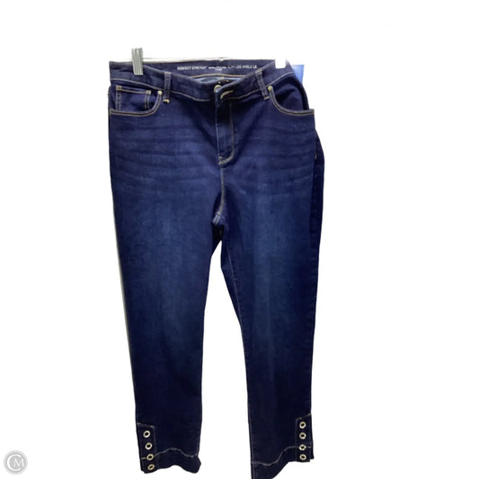 Jeans Skinny By Chicos In Blue, Size: 12