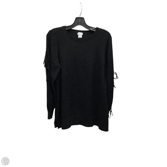 Top Long Sleeve By Chicos In Black, Size: Xl