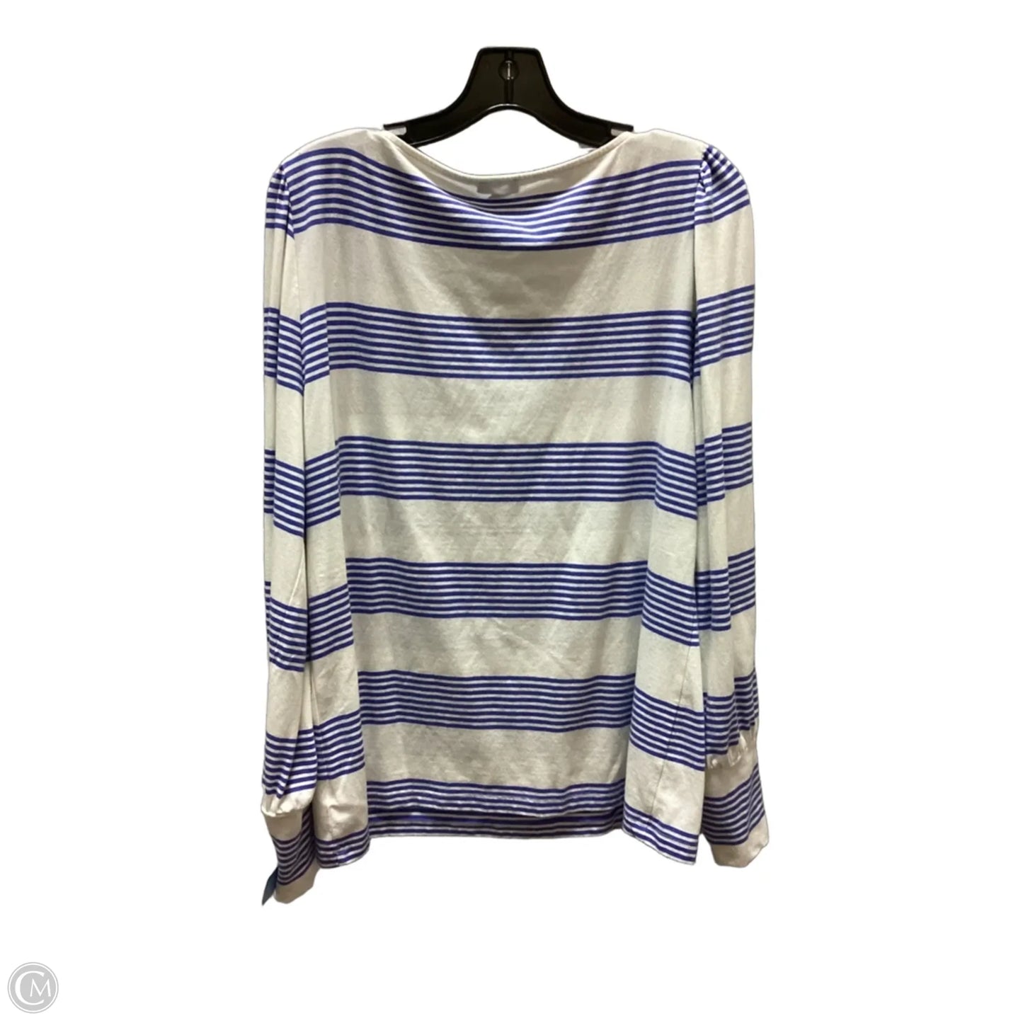 Top Long Sleeve By Talbots In Striped Pattern, Size: Xl