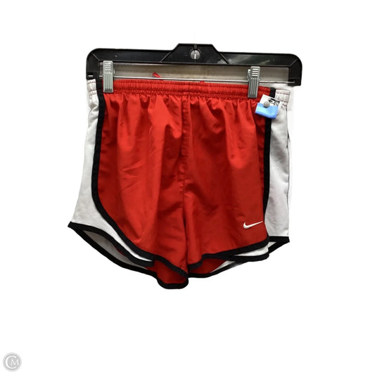 Athletic Shorts By Nike In Red & White, Size: S