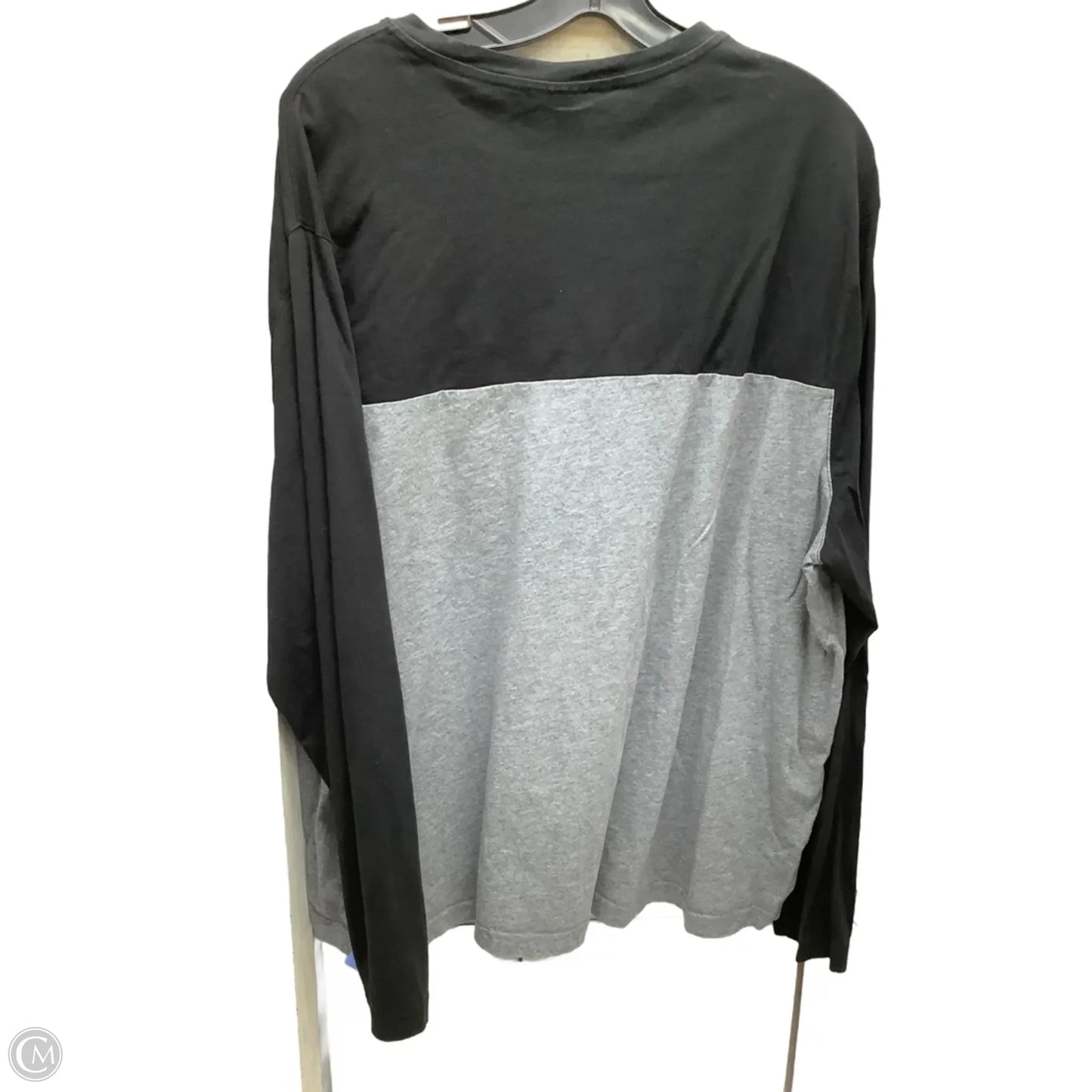 Top Long Sleeve By Michael By Michael Kors In Black & Grey, Size: 2x