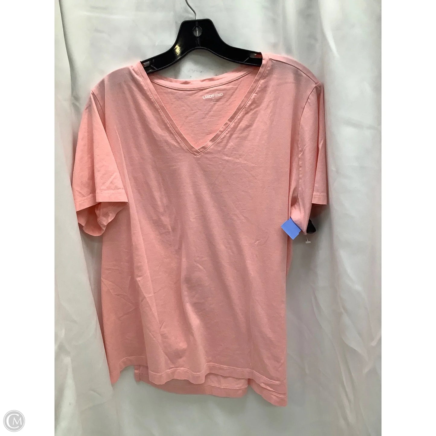 Top Short Sleeve By Lands End In Pink, Size: 1x