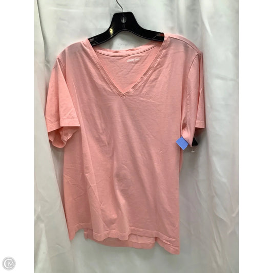Top Short Sleeve By Lands End In Pink, Size: 1x