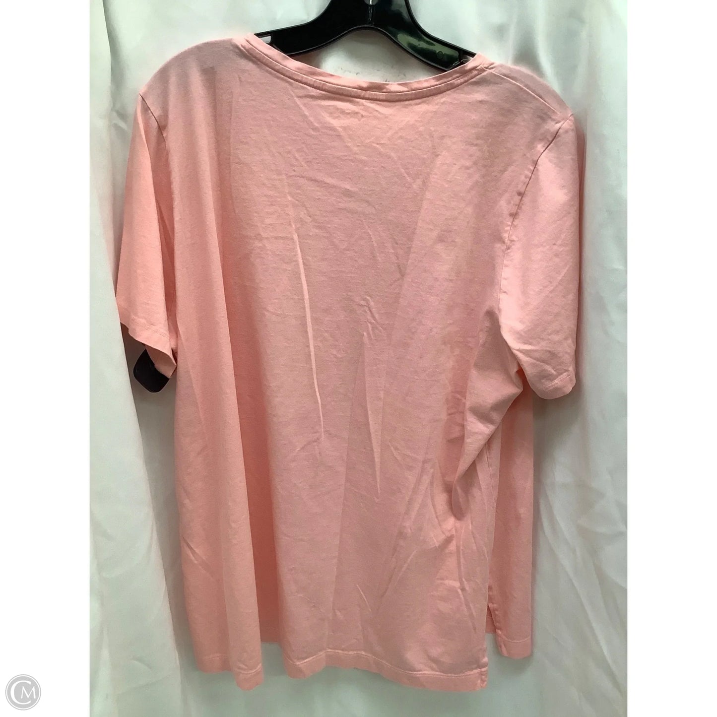 Top Short Sleeve By Lands End In Pink, Size: 1x