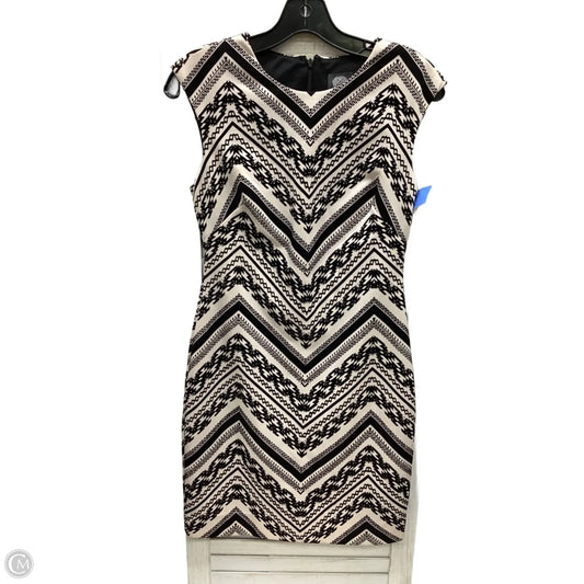 Dress Casual Midi By Vince Camuto In Black & Pink, Size: 2