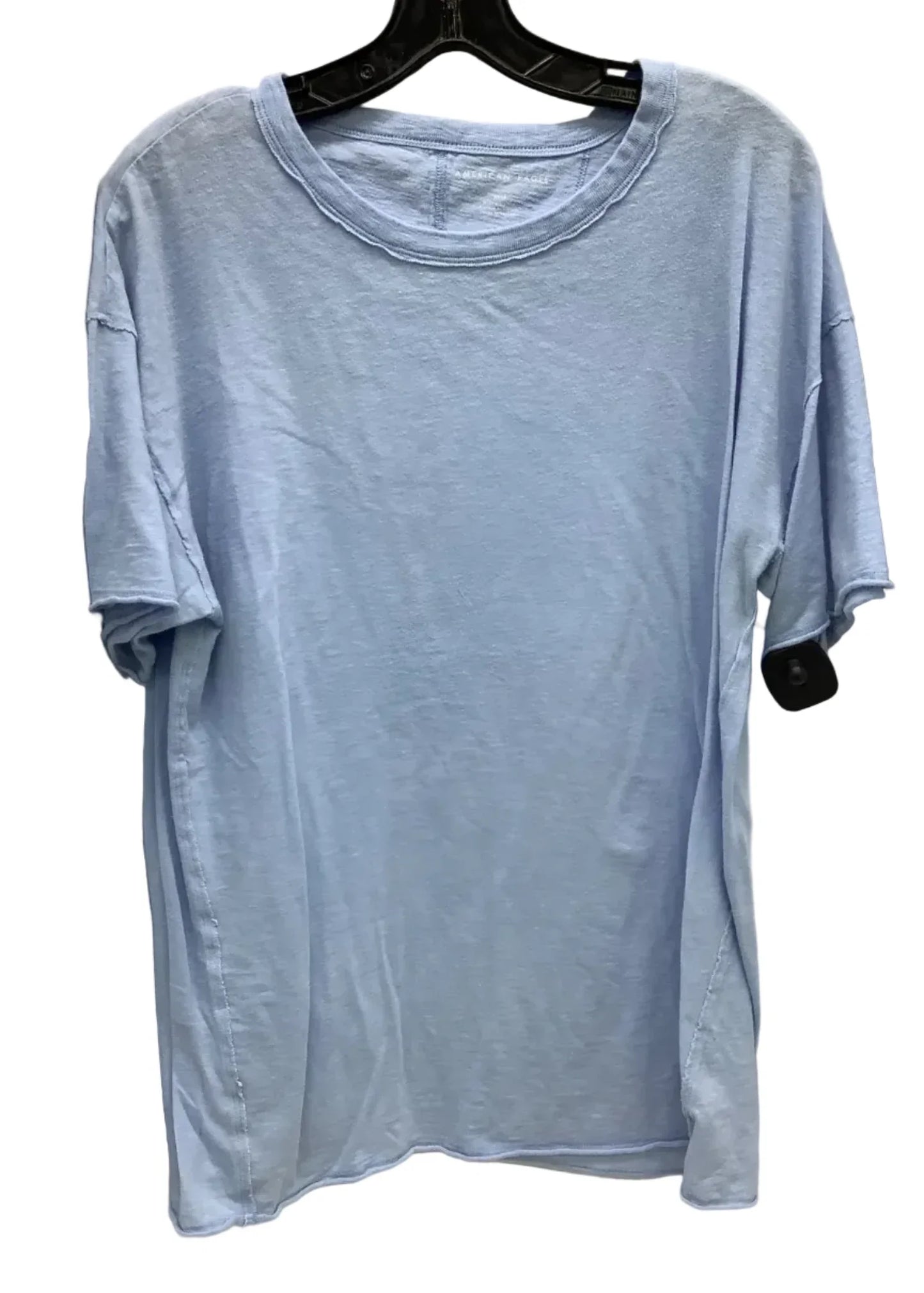 Top Short Sleeve By American Eagle In Blue, Size: Xs