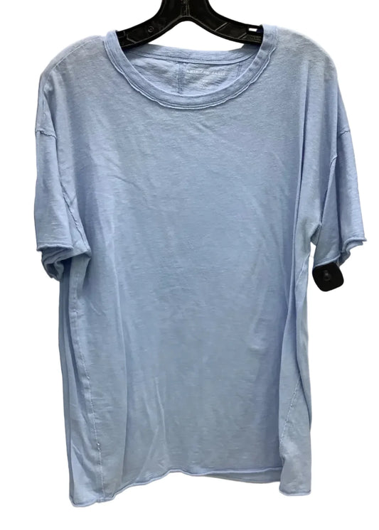 Top Short Sleeve By American Eagle In Blue, Size: Xs