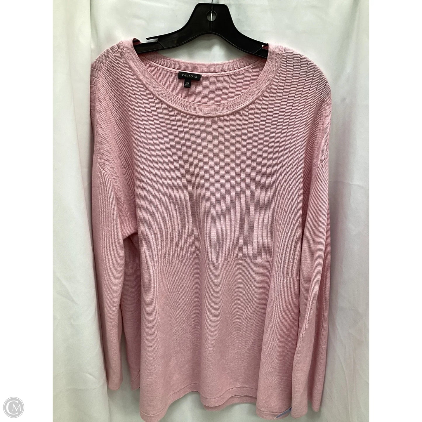 Top Long Sleeve By Talbots In Pink, Size: Xl